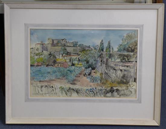 Rupert Shephard (1909-1992) Chateau at Grignon, 10.75 x 16.75in.